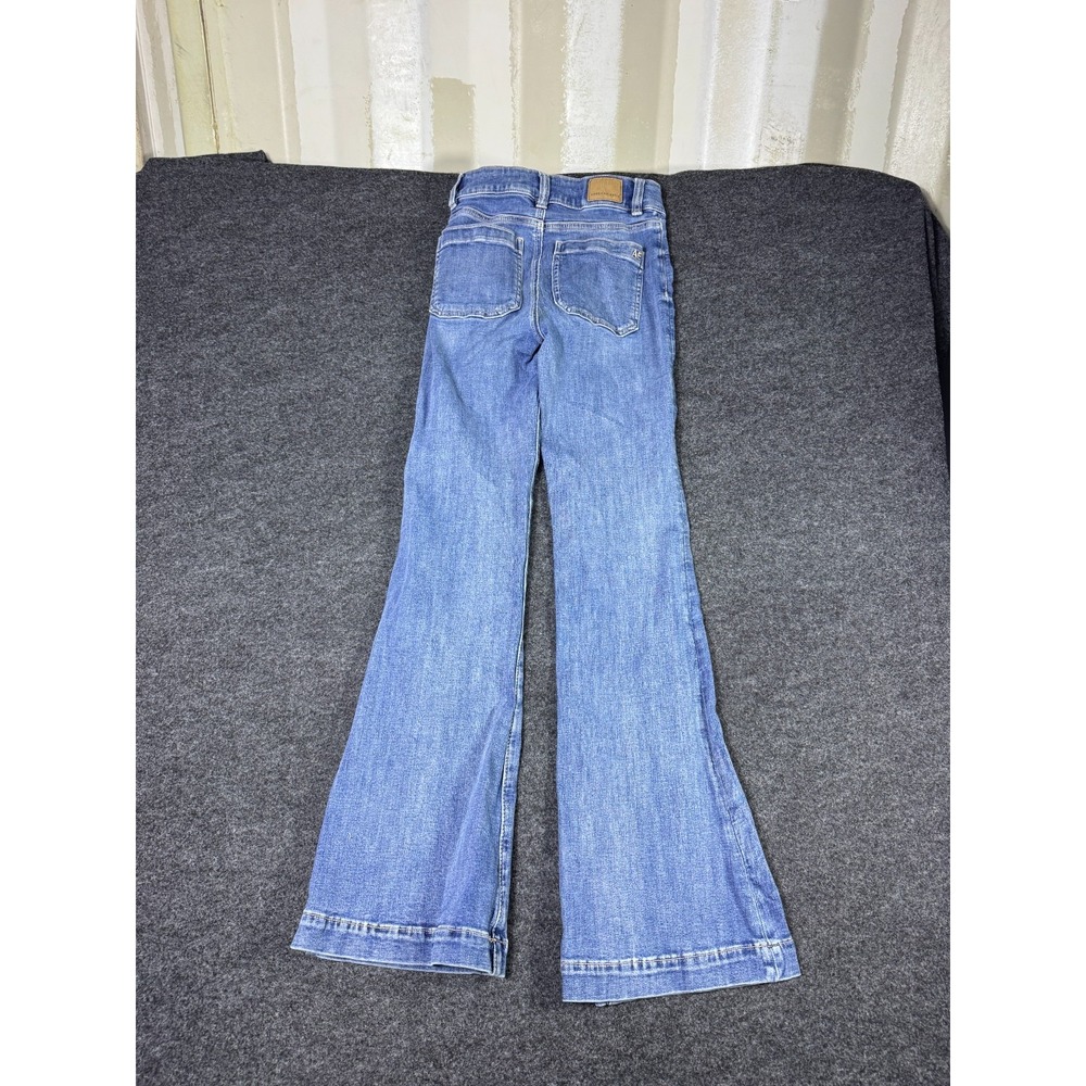American Eagle Outfitters Jeans Womens 00 Blue Denim Cotton Stretch Flare Leg